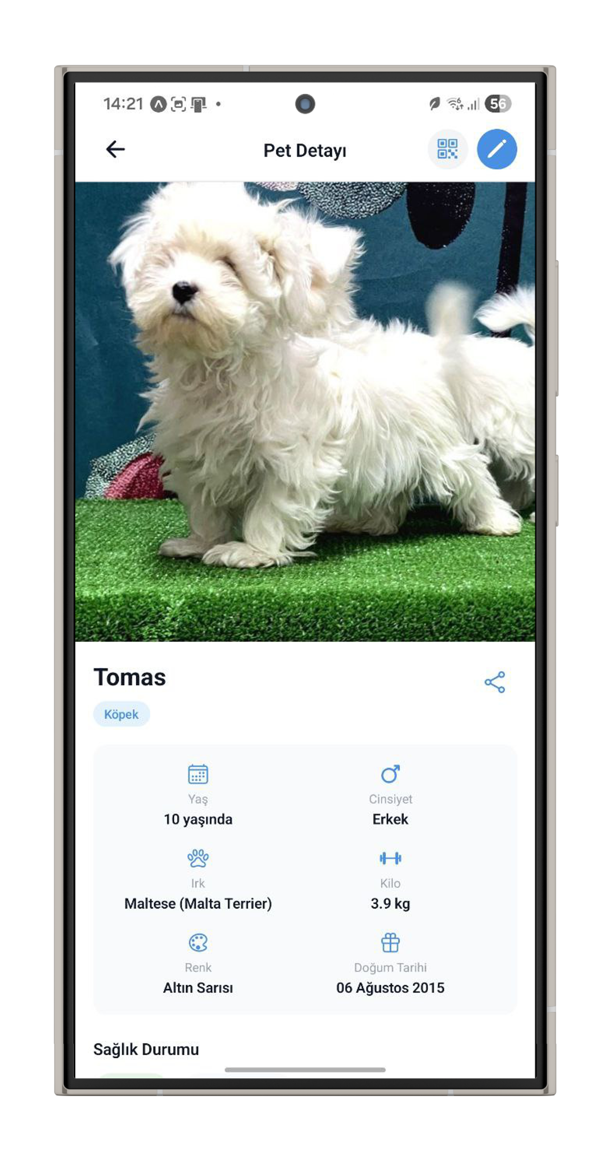 Pet Detay Sayfası